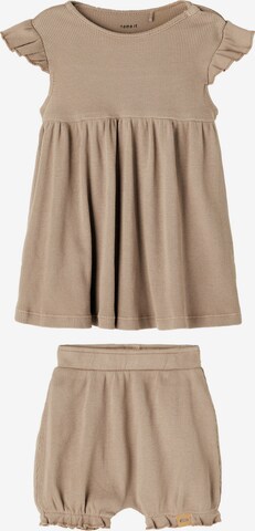 NAME IT Set 'FJONNA CAPSL' in Brown: front