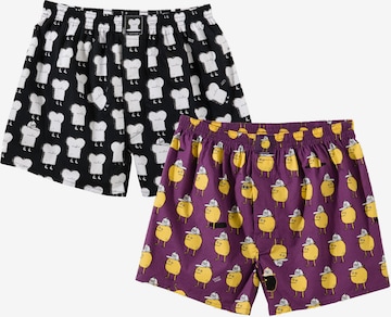 Lousy Livin Boxershorts 'Toast Zitrone' in Lila: predná strana