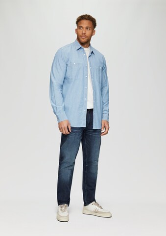 Fit confort Chemise s.Oliver en bleu