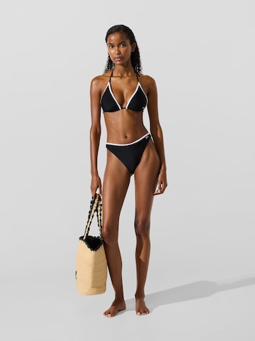 Karl Lagerfeld Bikinihose 'Scallop' in Schwarz