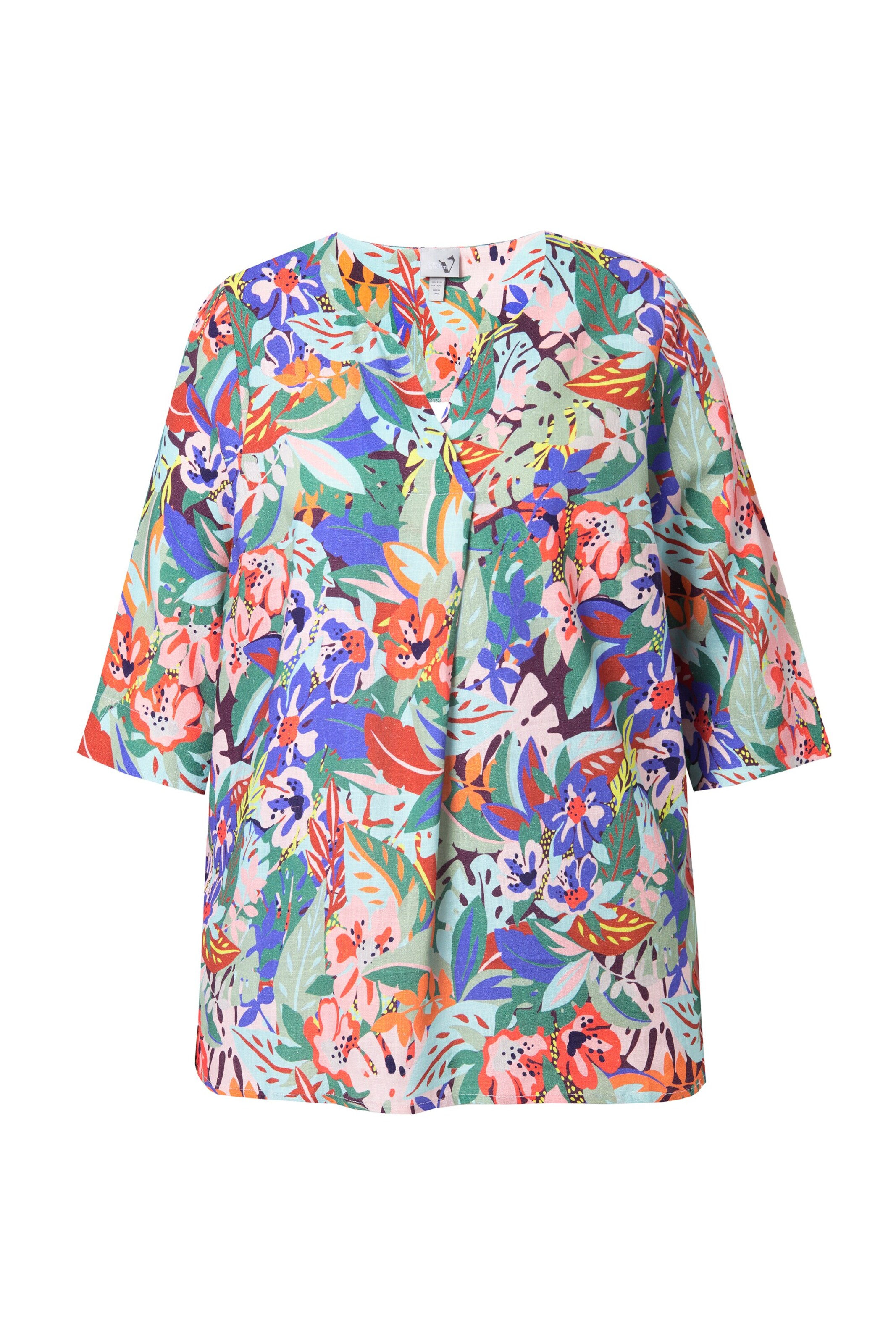 Ulla Popken Bluse in Mischfarben: Vorderseite