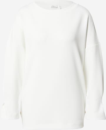 s.Oliver BLACK LABELSweater majica - bež boja: prednji dio