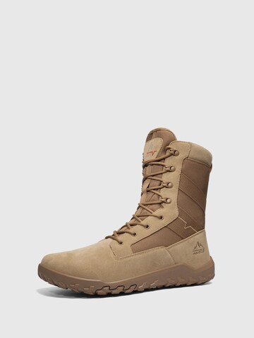 Boots 'NORTIV 8 Herren Militärische Taktikstiefel mit breiter Zehenbox, barfuß, null Höhenunterschied' di NORTIV 8 in beige: frontale