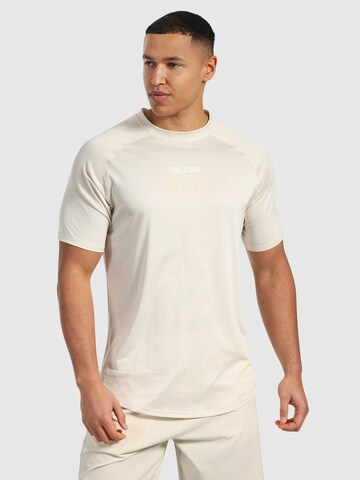 T-Shirt ' Powerfit Triple ' Smilodox en blanc : devant