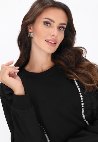 faina Sweatshirt in Zwart