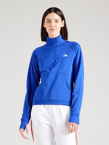 ADIDAS PERFORMANCE Спортивный свитшот в Синий: спереди