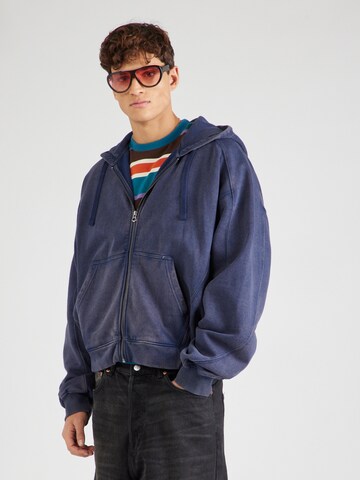Giacca di felpa 'Roman' di WEEKDAY in blu: frontale