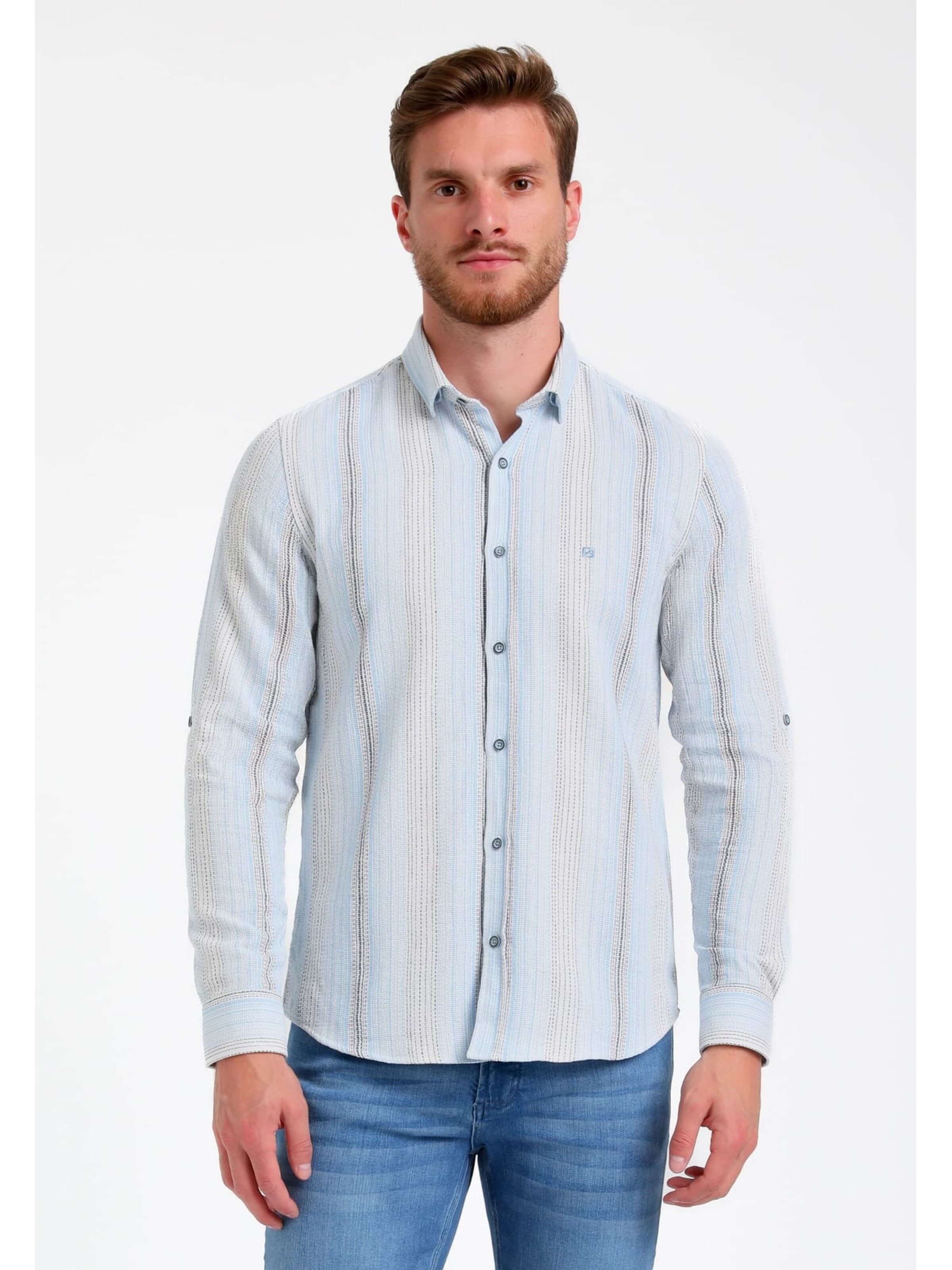 Gabbiano Comfort fit Overhemd in Blauw: voorkant