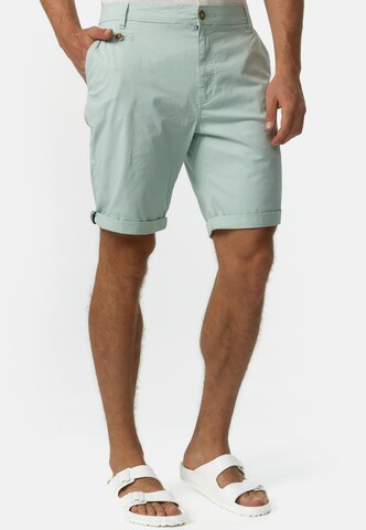 Regular Pantalon chino 'Creel' INDICODE JEANS en bleu : devant