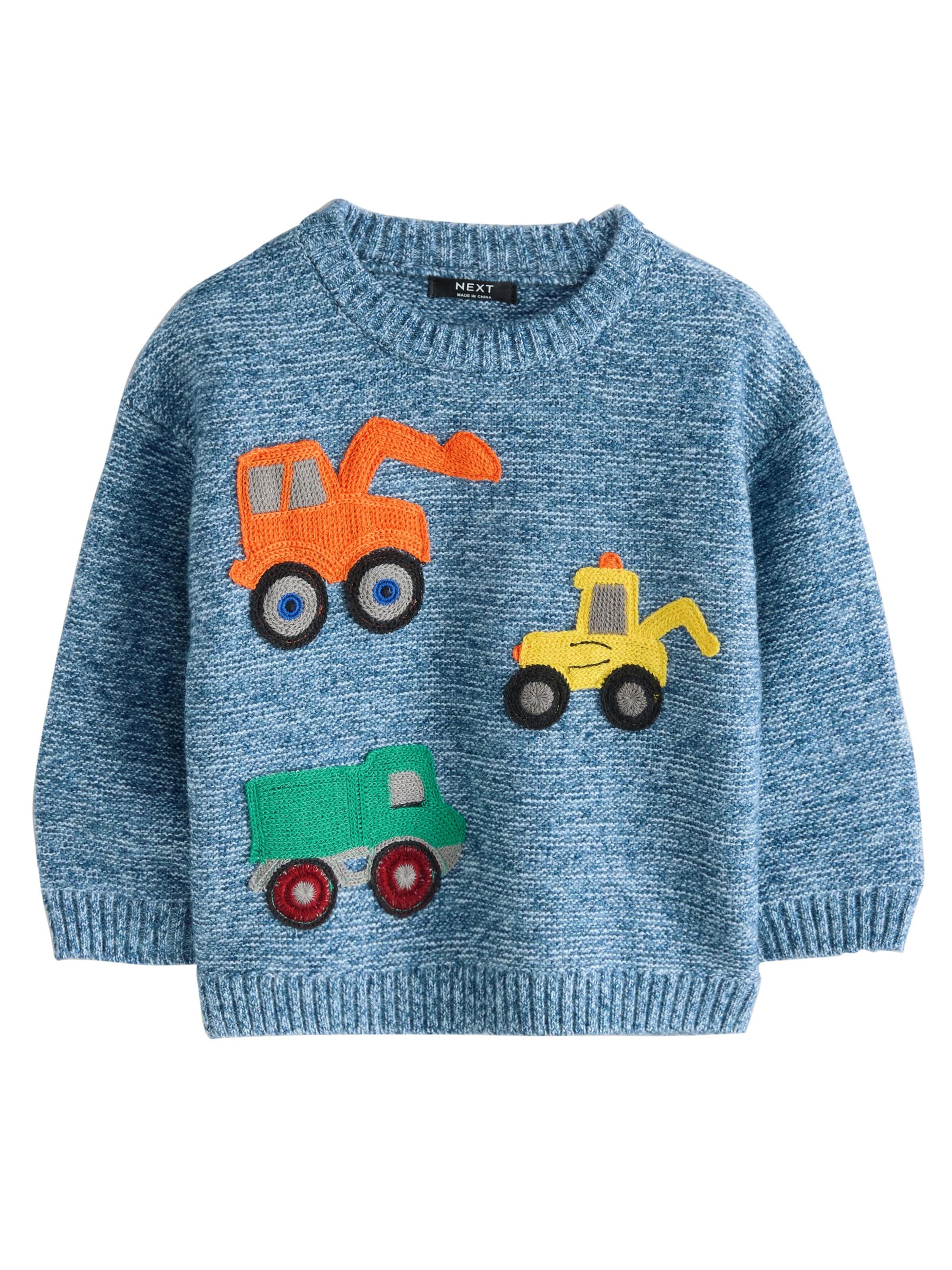 Next Svetr – modrá: přední strana