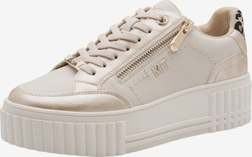 Baskets basses MARCO TOZZI en beige : devant