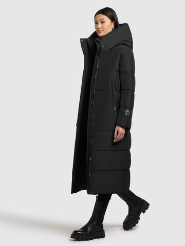 khujo Wintermantel 'SOULANI5 MATT' in Zwart