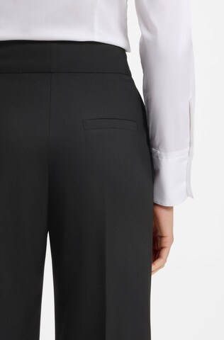 HUGO Wide leg Trousers with creases 'Himia' in Black