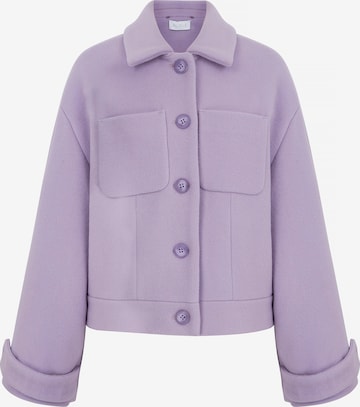 Veste mi-saison Aligne en violet : devant