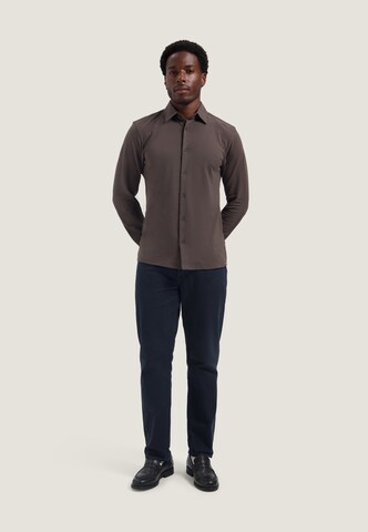 Slim fit Camicia 'Blaze' di Dstrezzed in marrone