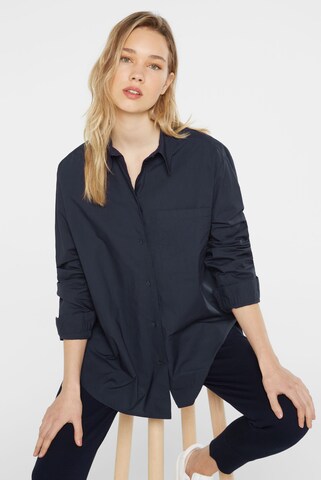 SENSES.THE LABEL Bluse in Blau: Vorderseite