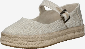 Ballerines TOMS en beige : devant