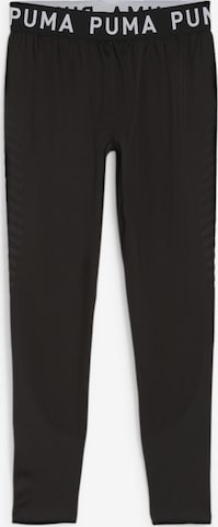 PUMA Skinny Workout Pants in Black: front