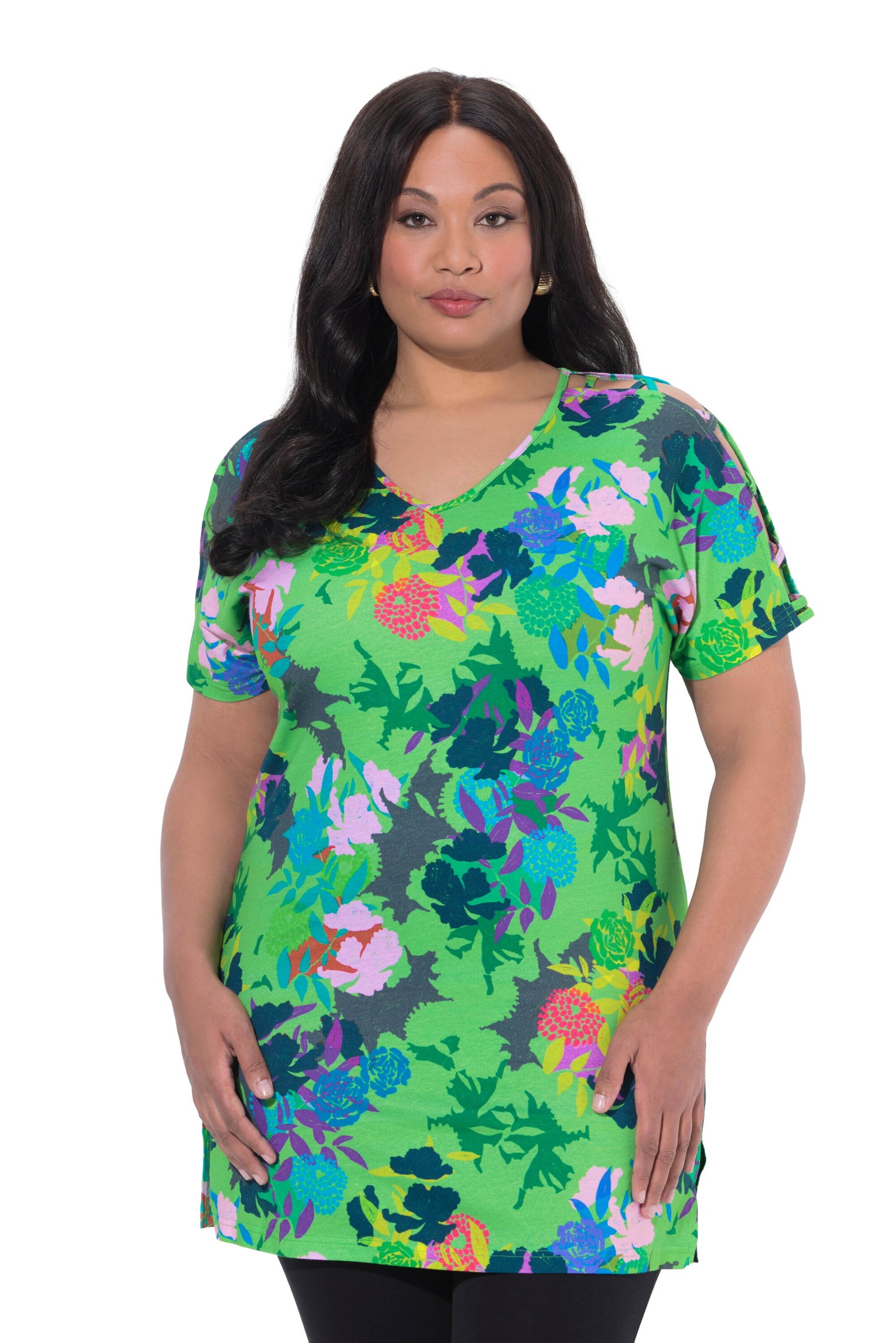 Ulla Popken Shirt in Green: front