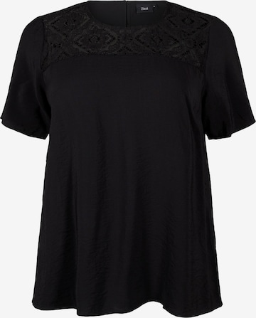 Chemisier Zizzi en noir : devant