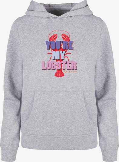 ABSOLUTE CULT Sweatshirt 'Friends - My Lobster' in hellgrau / lila / rosa / feuerrot, Produktansicht