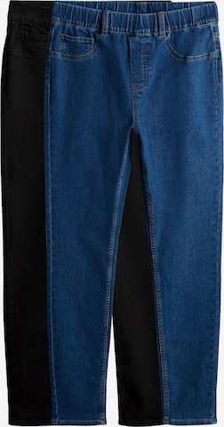 The Set Skinny Farkkuleggingsit värissä sininen: etupuoli