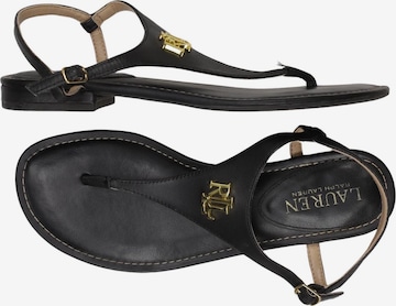 Lauren Ralph Lauren Sandalen 38 in Schwarz: Vorderseite