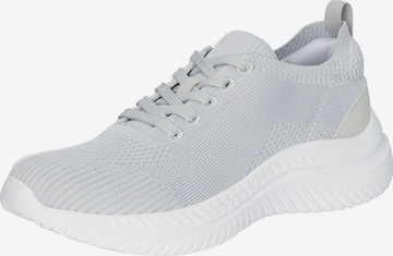Elara Platform trainers in Grey: front