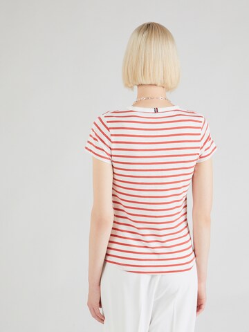 TOMMY HILFIGER T-Shirt '1985 Slim Slub' in Rot