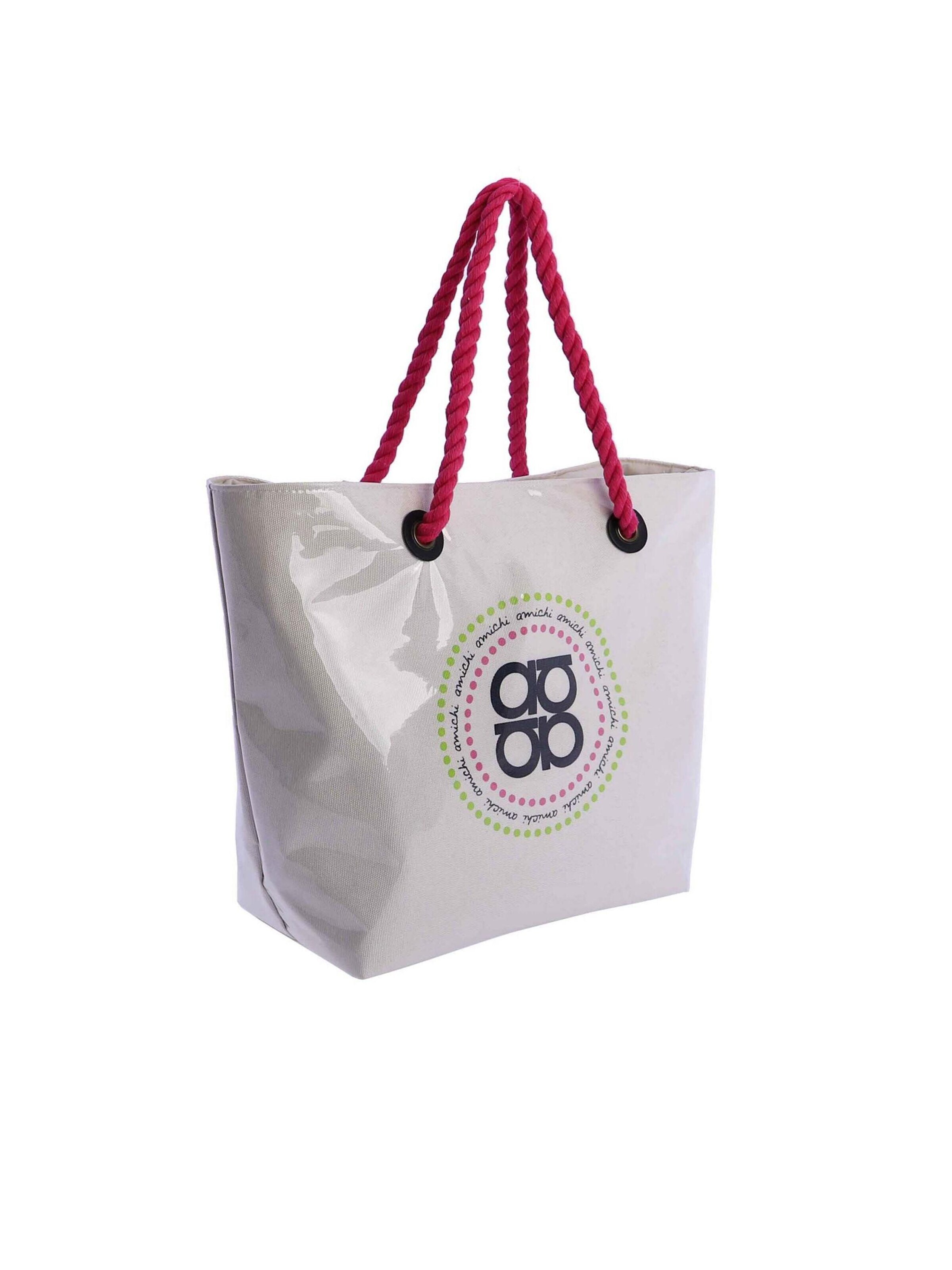 Amichi - Shopper 'Bolso de playa para mujer Split de lona con cremallera' en Mezcla de colores
