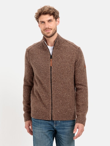 CAMEL ACTIVE Knit Cardigan in Brown: front
