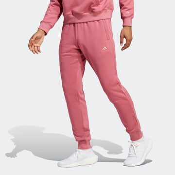 ADIDAS SPORTSWEAR Tapered Workout Pants 'FC Arsenal Chinese Story' in Pink: front