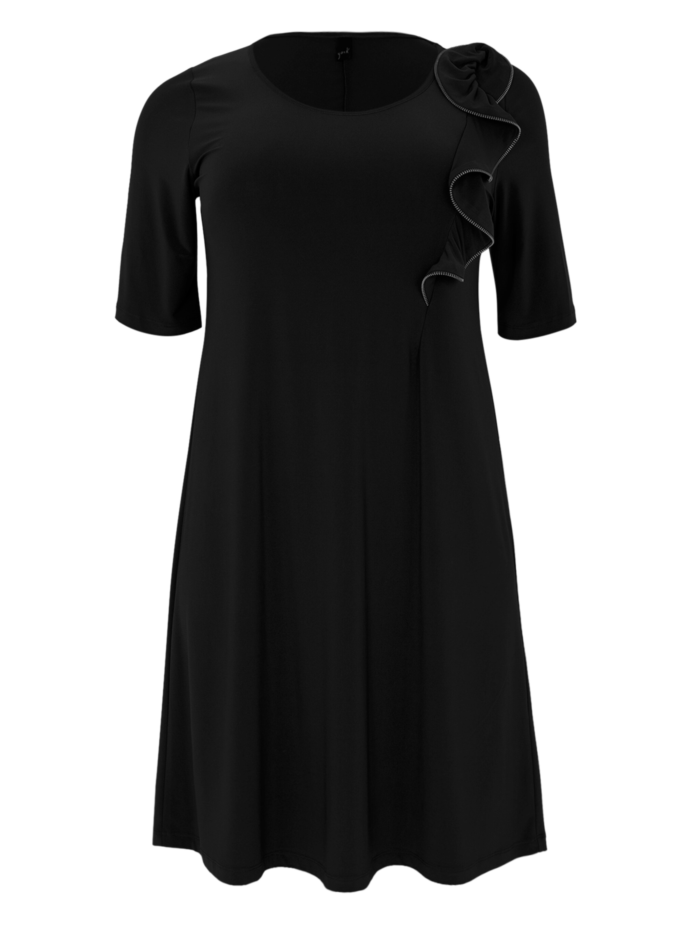 YOEK Dress 'Dolce' in Black: front