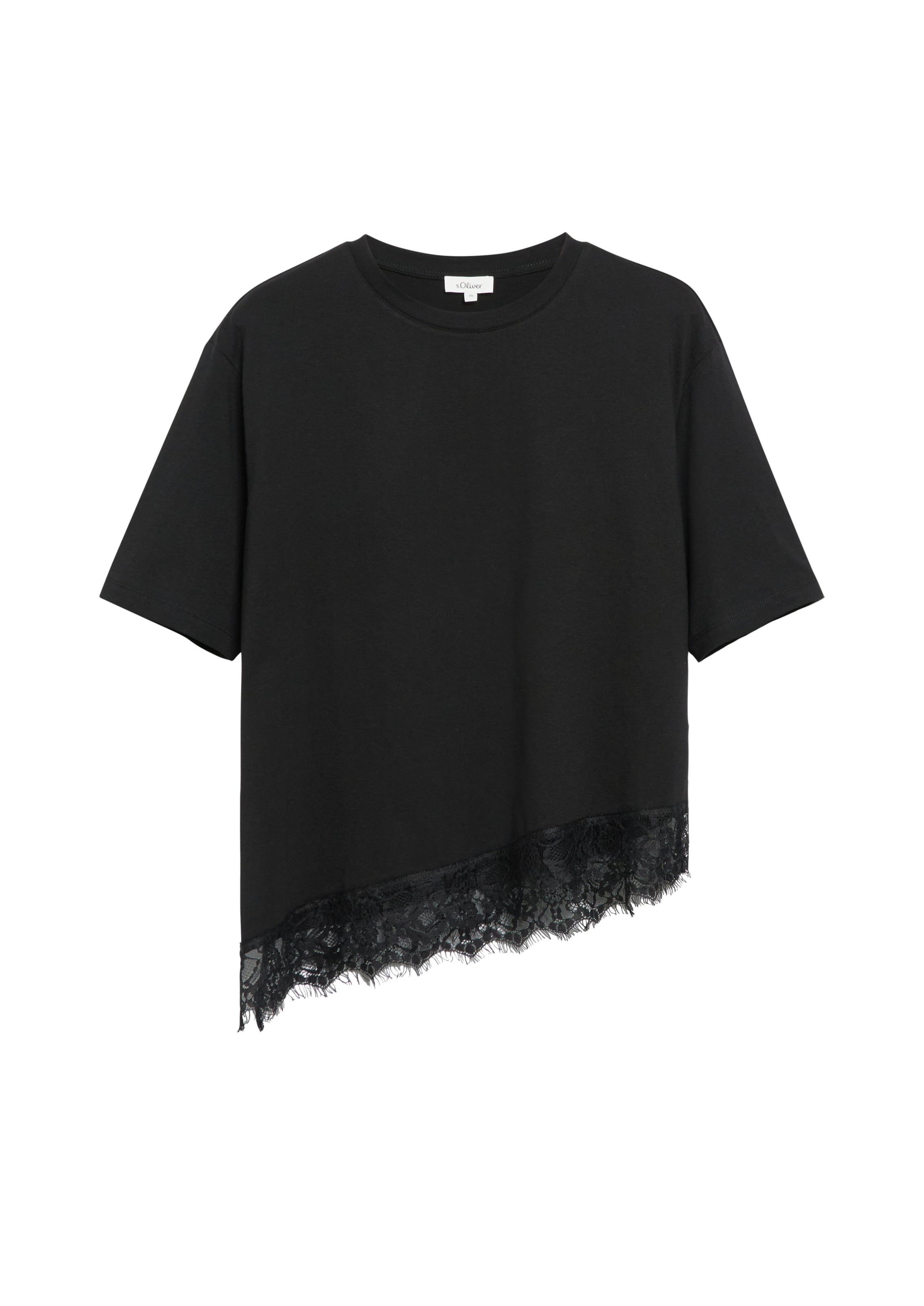 s.Oliver T-Shirt in Schwarz: Vorderseite
