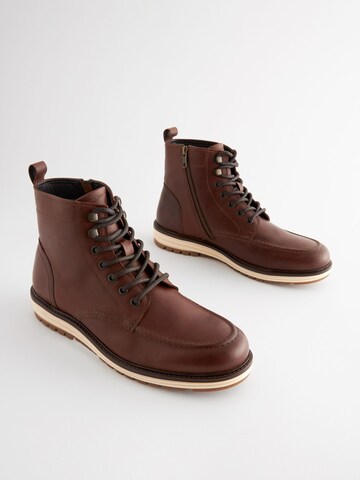 Next Lace-Up Boots in Brown