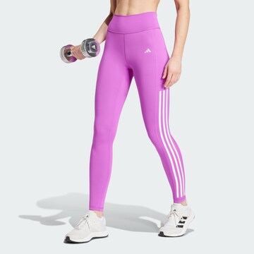 ADIDAS PERFORMANCE Skinny Sporthose 'Optime' in Lila: Vorderseite