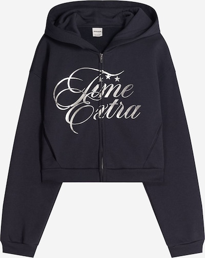 Bershka Gornji dio trenirke u mornarsko plava / srebrno siva, Pregled proizvoda