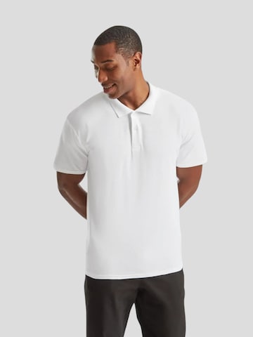 FRUIT OF THE LOOM Bluser & t-shirts 'Mens short sleeve polo' i hvid: forside