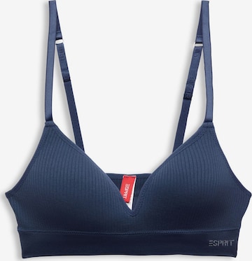 ESPRIT Bralette Bra in Blue: front