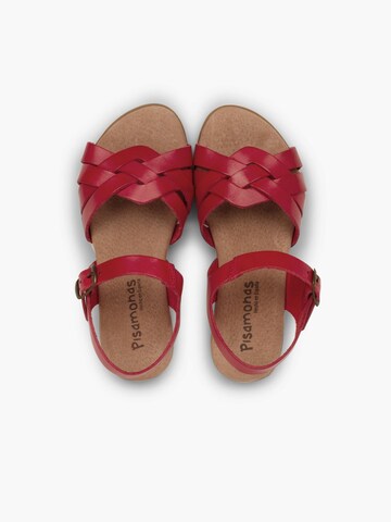 Sandales Pisamonas en rouge