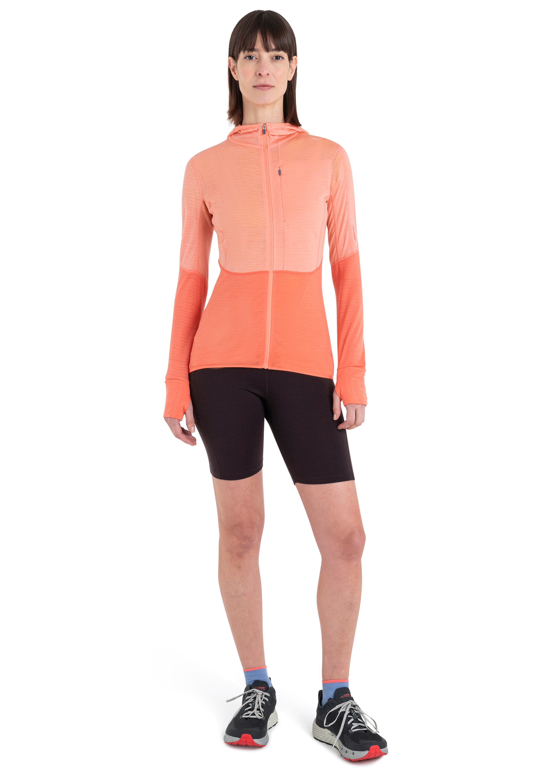 ICEBREAKER Funktionsfleecejacke 'Realfleece Descender' in Orange