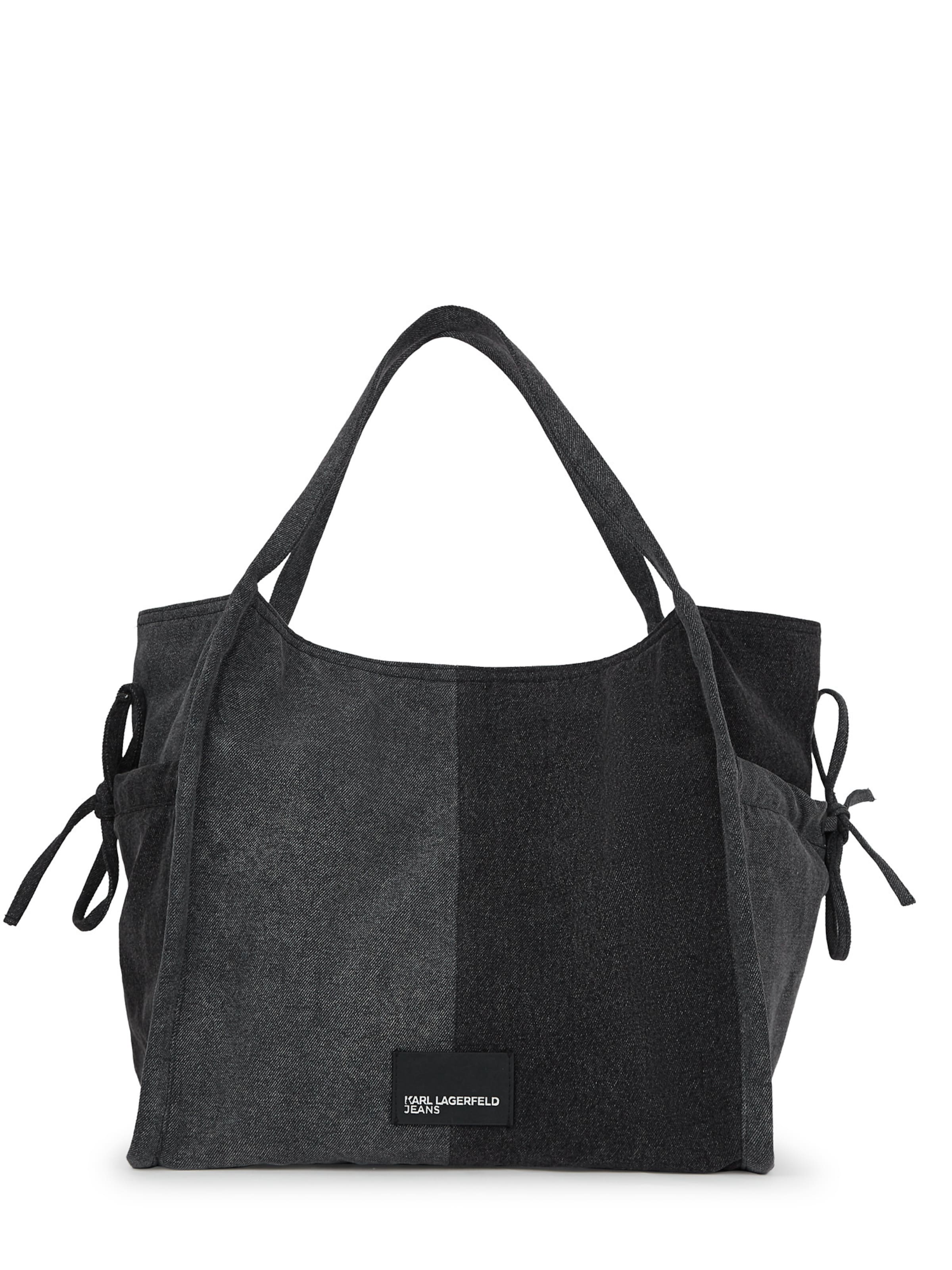KARL LAGERFELD JEANS Μεγάλη τσάντα σε μαύρο: μπροστά