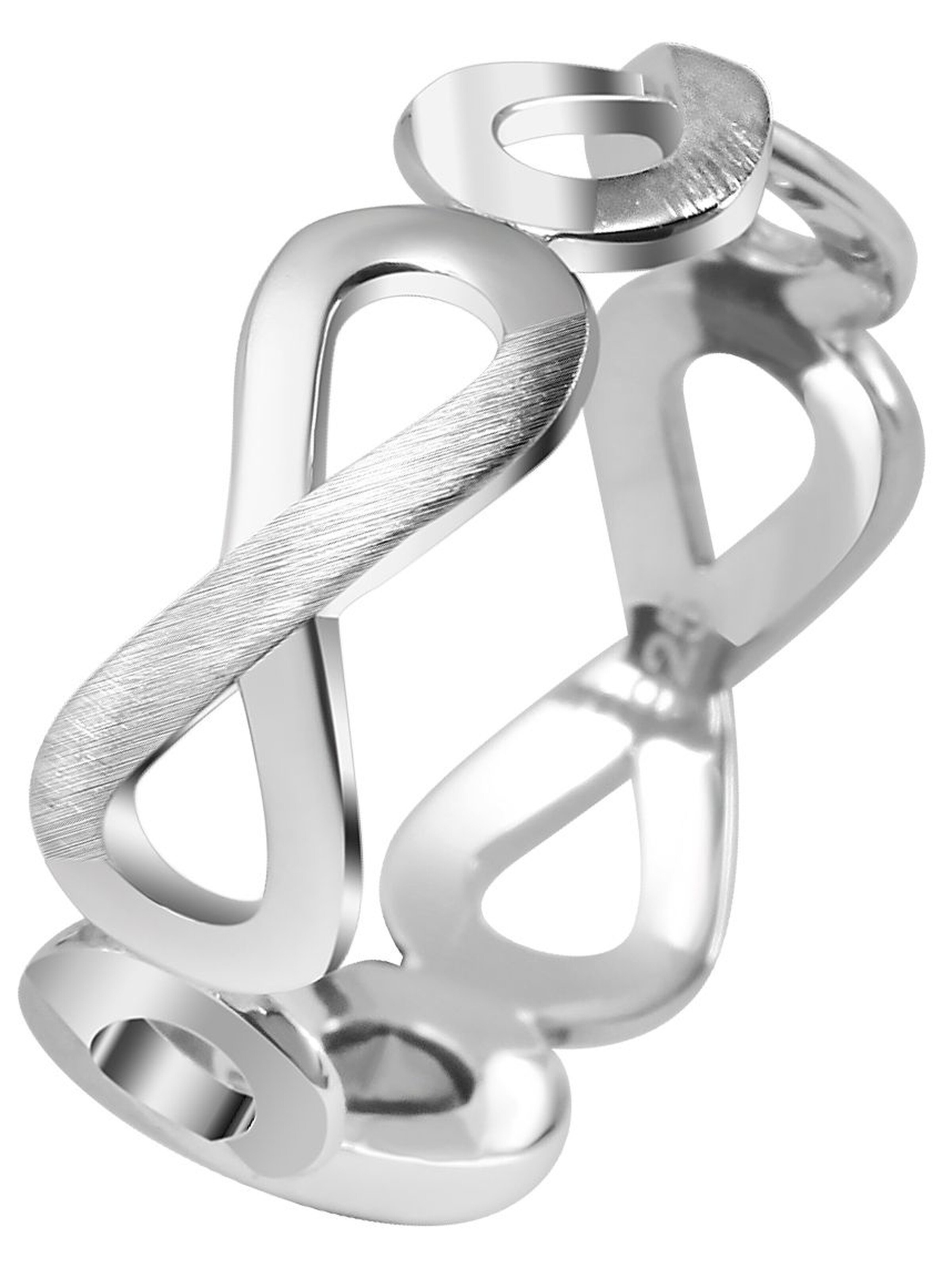 Akzent Ring 'Evie, 925 Sterlingsilber, langlebig' in Silver