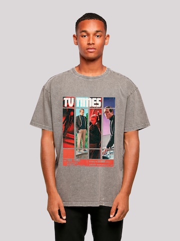 T-Shirt 'TV Times Patrick McGoohan The Prisoner 1967 Cover' F4NT4STIC en gris : devant