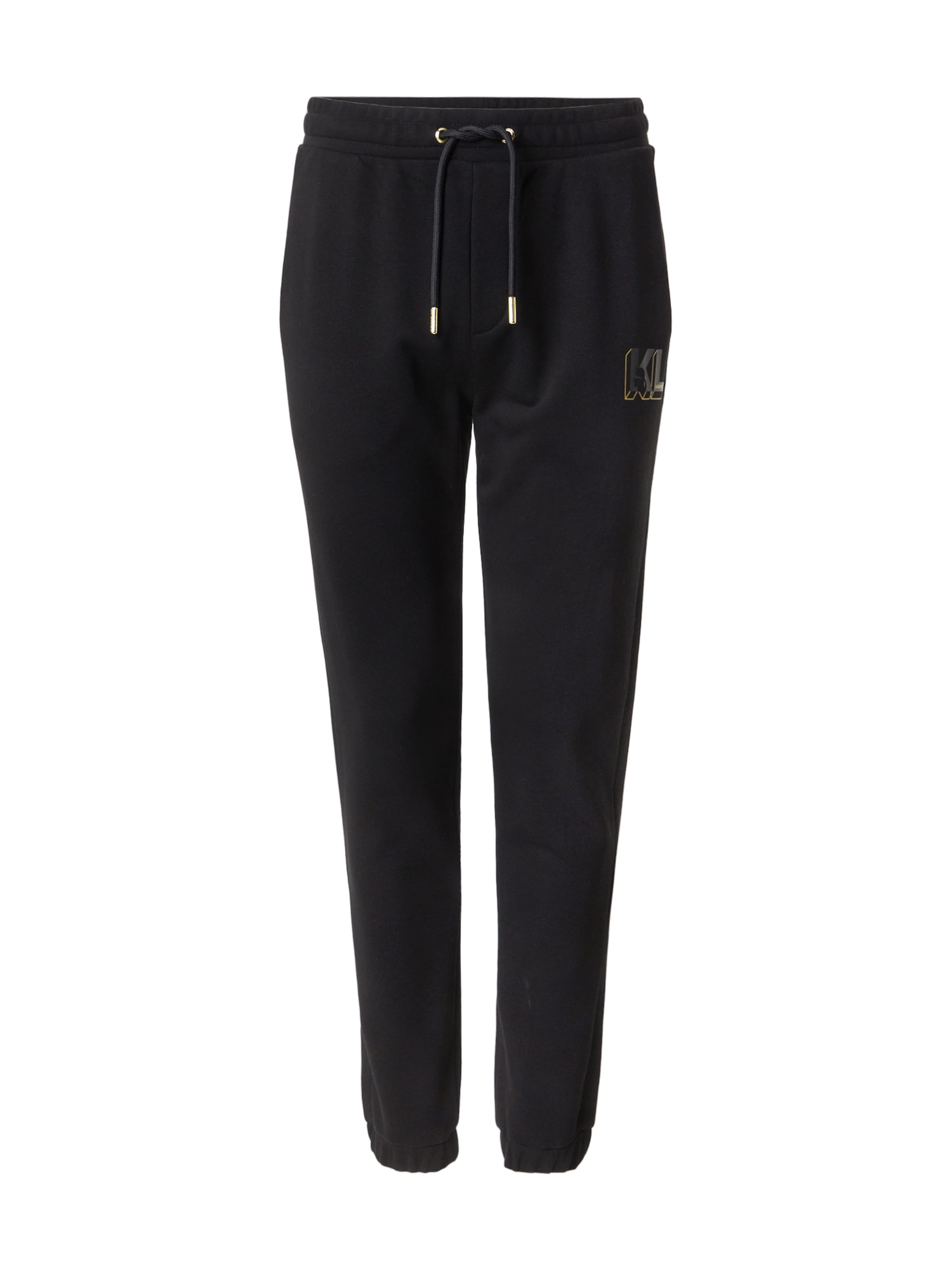 Karl Lagerfeld Tapered Trousers in Black: front