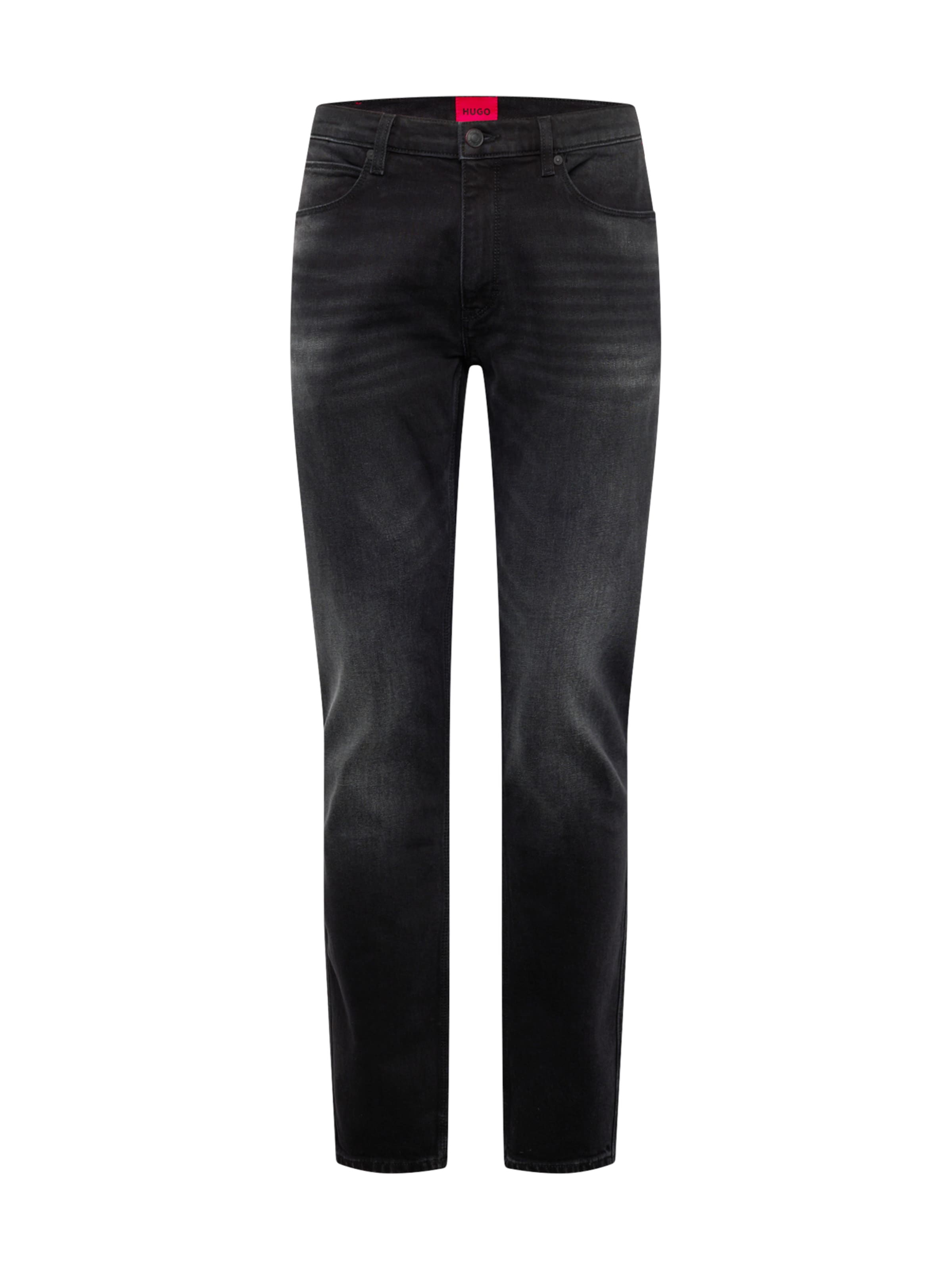 Jeans '734' de la HUGO pe negru: față