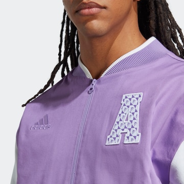 ADIDAS SPORTSWEAR Athletic Jacket 'All Szn Logomania Coliate' in Purple