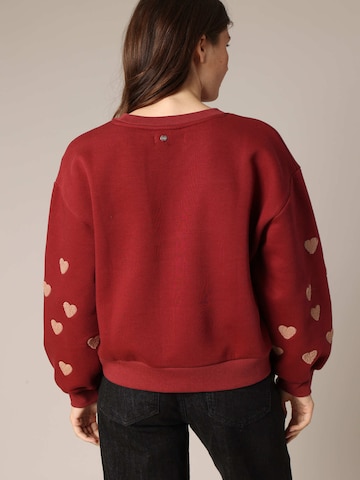 Sweat-shirt 'Sarina' Deeluxe en rouge