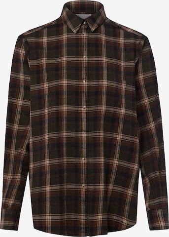 Marie Lund Bluse in Braun: Vorderseite