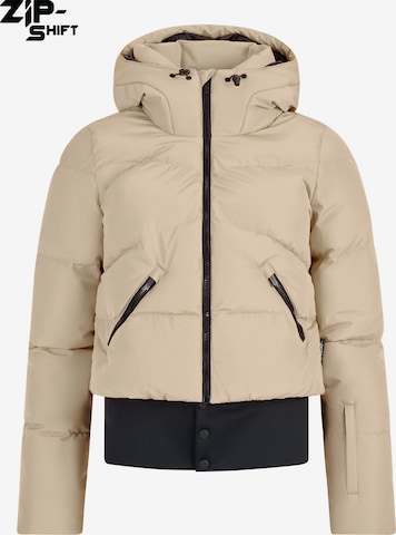 PROTEST Sportjacke 'PRTPreppy' in Braun: Vorderseite